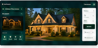 Miniature Instant Mockup Studio product-interface screenshot featuring illuminated house imagery.
