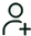 Outlined person silhouette with a small plus sign, used for Capture Leads.