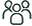 Custom line icon of a small group of people.